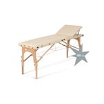 POLARIS - LETTINO PIEGHEVOLE IN LEGNO (Panna) A 2 SEZIONI (182x60xH. 60÷80) (Peso 14 kg) - SCHIENALE REGOLABILE (0°÷45°) - REGOLABILE IN ALTEZZA - FORO FACCIALE - TIRANTI IN ACCIAIO - PORTATA MAX 120 KG -RIVESTIMENTO IN SIMILPELLE - IDEALE PER TRATTAMENTI