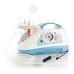 ASPIMED 2.5 - ASPIRATORE CHIRURGICO (-0,75 bar) DA TAVOLO PORTATILE - Doppia alimentazione (230/50Hz - 12V DC) a batteria - Flusso max aspirazione 16 l/mn - PER UTILIZZO IN CORSIA OSPEDALIERA IN PICCOLA CHIRURGIA E DOMICILIARE - CON DOPPIA ALIMENTAZIONE