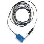 CAVO DI COLLEGAMENTO CON TERMINALE BIPOLARE Ø 6,3 mm - IN SILICONE 