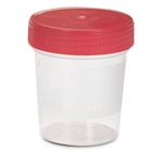 CONTENITORE STERILE PER URINA (120 ml) - CON SUPERFICIE DI SCRITTURA E TAPPO A VITE - CONFEZIONATO SINGOLARMENTE E COMPLETO DI ASTUCCIO 