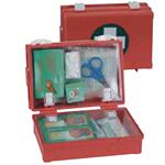 VALIGETTA MINISAN VUOTA PRONTO SOCCORSO (18 x 12,5 x h. 8 cm) IN ABS COLOR ARANCIO - ASPORTABILE DAL SUPPORTO A PARETE