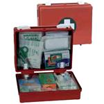 VALIGETTA MEDISAN VUOTA PRONTO SOCCORSO (24 x 19 x h. 8,5 cm) IN ABS COLOR ARANCIO - ASPORTABILE DAL SUPPORTO A PARETE