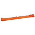 CINTURA UNITA - SET 3 CINTURE PER BARELLA - Attacco passante fibbia rapida a pressione colore arancio - Dimensioni: L:180 x P:5 cm
