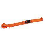 CINTURA 2 PEZZI - SET 3 CINTURE PER BARELLA - Attacchi ad anello, fibbia tipo auto colore arancio - Dimensioni: L:180 x P:5 cm