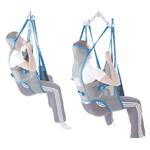 Imbracatura da toilette in rete, con poggiatesta, taglia S, portata max 250 kg, tessuto poliestere a rete strongtex.