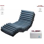 DOMUS 3 - KIT ANTIDECUBITO A CICLO ALTERNATO E STATICO - A 2 VIE - Materasso Nylon® + TPU traspirante/ impermeabile (200 x 90 x 20,3 h cm) 20 ELEMENTI INTERCAMBIABILI E COMPRESSORE CON REGOLAZIONE - PER PIAGHE DA DECUBITO FINO AL III STADIO