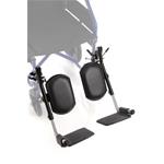 PEDANE ELEVABILI VERNICIATE - (PAIO) - PER CARROZZINE MODELLI: CP1xx, CP2xx, CP3xx, CP5xx, CP6xx
