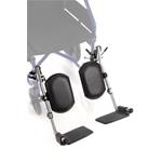 PEDANE ELEVABILI CROMATE - (PAIO) - PER CARROZZINE MODELLI: CP1xx, CP2xx, CP3xx, CP5xx, CP6xx