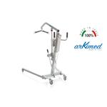 SOLLEVAMALATI ARKIMED ELETTRICO (Portata max 150 kg) - ATTUATORE LINAK, STRUTTURA IN ACCIAIO VERNICIATO, RUOTE PIROETTANTI (2 con freno), BASE REGOLABILE IN LARGHEZZA CON LEVA MANUALE