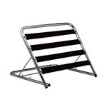 REGGICUSCINO REGOLABILE IN 6 POSIZIONI - MISURE 63x44 cm - STRUTTURA IN ACCIAIO CROMATO