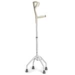 Quadripode con appoggio antibrachiale, impugnatura anatomica - Brio, portata max 100 kg, confezione da 4 pezzi.
