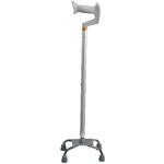 Quadripode base stretta con appoggio antibrachiale - Brio, portata max 130 kg, confezione da 4 pezzi.