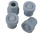 PUNTALE IN GOMMA Ø 14 mm PER QUADRIPODE A BASE STRETTA - GOMMA MORBIDA ANTISCIVOLO