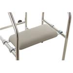 SEDILE (Colore Grigio) IMBOTTITO PER DEAMBULATORI SOTTOASCELLARI E ANTIBRACHIALI MARCA MORETTI - LUNGHEZZA TOTALE 53 cm - LUNGHEZZA SEDILE 41 cm