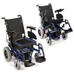CARROZZINA ELETTRICA MULTIFUNZIONE MODELLO ARIES IN ACCIAIO VERNICIATO - KIT LUCI IN DOTAZIONE - SEDUTA 45CM - PORTATA MAX 136 kg - SCHIENALE E SEDILE RECLINABILI MANUALMENTE - PORTAPACCHI POSTERIORE 