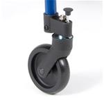 RUOTE ANTERIORI (Paio) PIROETTANTI COMPLETE DI GAMBE, PER ROLLATORE MODELLO RP751 MARCA MORETTI - VENDITA AL PAIO