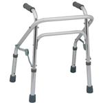 DEAMBULATORE PIEGHEVOLE PER BAMBINI CON 4 PUNTALI ANTISCIVOLO - REGOLABILE IN ALTEZZA DA 53 a 62,5 cm - PORTATA MAX 60kg - MANOPOLE IMBOTTITE - IN ALLUMINIO
