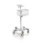 CARRELLO IN ALLUMINIO SENZA ASTA PORTACAVI CON BASE DI FISSAGGIO - DOPPIO CESTELLO