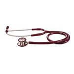 STETOFONENDOSCOPIO PEDIATRICO (Tubo rosso) A DOPPIA TESTA IN ACCIAIO INOX E ARCHETTO BIAURICOLARE - LATEX FREE - 