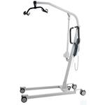 SOLLEVAMALATI ELETTRICO (Portata max 160 kg) ATTUATORE LINAK - STRUTTURA IN ACCIAIO VERNICIATO - RUOTE PIROETTANTI (2 con freno) - BASE REGOLABILE IN LARGHEZZA - PULSANTE PER STOP DI EMERGENZA
