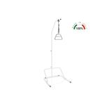 ALZAMALATI DA LETTO UNIVERSALE IN ACCIAIO VERNICIATO BIANCO CON BASE DA PAVIMENTO E MANIGLIA REGOLABILE- PORTATA MAX 75 kg - Realizzato con tubo in acciaio verniciato rinforzato Ø esterno 30 mm