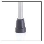 PUNTALE NERO IN GOMMA PUNTA STANDARD PER BASTONI RP190X