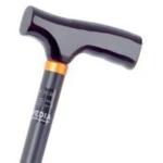 Bastone pieghevole in alluminio anodizzato, colore Nero - Brio, portata max 100 kg.
