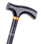 Bastone in alluminio anodizzato, impugnatura in legno - Brio, portata max 110 kg.