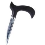 Bastone in alluminio fantasia Scandi, manico Derby - Brio, portata max 100 kg.