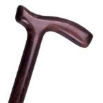 Bastone in legno di faggio, manico a T, Uomo - Brio, portata max 90 kg.