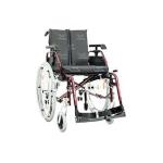 LIGHT TOP - SEDUTA 46 - Carrozzina ad autospinta leggera in alluminio e pieghevole con doppia crociera, Braccioli 4 in 1, Schienale regolabile in altezza, reclinabile da 80° a 110°, tensionabile, imbottito e rinforzato