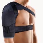 BORT OMOTEX - TAGLIA 1 (Giro braccio 24-28 cm) - Spalliera attiva -  Spalliera compressiva - Cinghia a velcro supplementare per la limitazione della rotazione verso l’esterno