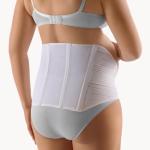 BORT SUPPORTO ADDOMINALE PER GRAVIDANZA - TAGLIA 3 (Circonf. anche 120-135CM) - BIANCA - Fascia dorsale elastica per riduzione del carico sulla colonna dorso-lombare e sostegno dell’addome