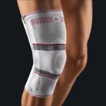 BORT GINOCCHIERA CON ZIP PER LO SCARICO DELL'ARTICOLAZIONE (GR. 5 - giro cosia 52 - 56cm) - inocchiera di alta qualità per la compressione dei tessuti molli con pelotta in silicone per la stabilizzazione e lo scarico dell‘articolazione del ginocchio