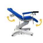 POLTRONA MULTIFUNZIONE PER PRELIEVI (BLU - LARGHEZZA 60 cm) Con ruote – 3 sezioni – 4 Motori - Trendelenburg fino a 15° - CON POGGIA TESTA - H seduta: 52 a 92 cm - IMBOTTITURA IN POLIURETANO ALTA 5 cm - RIVESTIMENTO IN SIMILPELLE LAVABILE AUTOESTINGUENTE