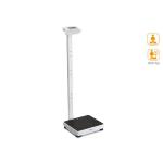 BILANCIA PESAPERSONE A COLONNA – USO PROFESSIONALE - Portata max: 300 Kg - Display collegabile alla rete e PC - Piattaforma antiscivolo 36×31 cm - Colonna h 1 m - Livella a bolla - Piedini regolabili