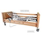 Letto degenza elettrico 3 snodi elevabile Trendelemburg - Gardenia 2.0 (rete a doghe in acciaio), 3 snodi, portata max 135 kg.