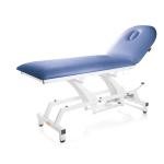 LETTINO IDRAULICO (Bianco - larghezza 68 cm) (2 sezioni) SCHIENALE REGOLABILE CON MOLLA A GAS - FORO FACCIALE - RIVESTIMENTO IN SIMILPELLE LAVABILE AUTOESTINGUENTE 1IM  - PER VISITA MEDICA E FISIOTERAPIA - Made in Italy