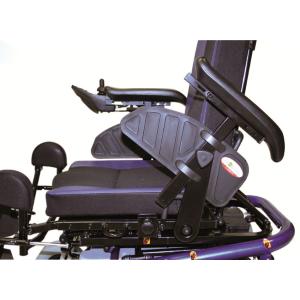 CARROZZINA ELETTRICA MULTIFUNZIONE MODELLO ARIES IN ACCIAIO VERNICIATO - KIT LUCI IN DOTAZIONE - SEDUTA 45CM - PORTATA MAX 136 kg - SCHIENALE E SEDILE RECLINABILI MANUALMENTE - PORTAPACCHI POSTERIORE 