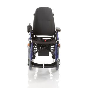 ESCAPE LX - CARROZZINA ELETTRICA (Seduta 46 cm) LEGGERA IN ALLUMINIO - SENZA LUCI - PORTATA MAX 135 kg - BRACCIOLI REGOLABILI, RIBALTABILI ED ESTRAIBILI - PEDANE REGOLABILI E RIBALTABILI