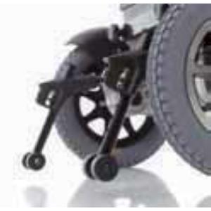 ESCAPE LX - CARROZZINA ELETTRICA (Seduta 46 cm) LEGGERA IN ALLUMINIO - SENZA LUCI - PORTATA MAX 135 kg - BRACCIOLI REGOLABILI, RIBALTABILI ED ESTRAIBILI - PEDANE REGOLABILI E RIBALTABILI