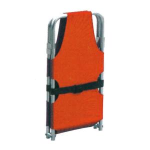 BARELLA PIEGHEVOLE PER EMERGENZA CON 4 PIEDINI- Completa di cinture - Colore arancio - Telo in Canvas (tessuto resistente in tela di cotone)