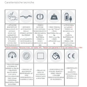 PROPULSORE ANTERIORE PER SEDIE A ROTELLE TIBODA - Nero - Potenza motore 400W - 48V 10,4Ah - Sistema automatico di ritorno delle sterzo - Cruise Control