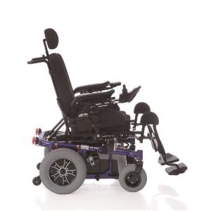 CARROZZINA ELETTRICA MULTIFUNZIONE MODELLO ARIES PRO IN ACCIAIO VERNICIATO - PORTATA MAX 136 kg - CON LUCI - SCHIENALE E SEDILE RECLINABILI ELETTRICAMENTE FINO AL RAGGIUNGIMENTO DELLA POSIZIONE LETTO 