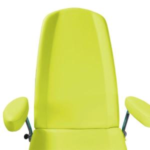 POLTRONA MULTIFUNZIONE PER PRELIEVI (BLU - LARGHEZZA 60 cm) Con ruote – 3 sezioni – 4 Motori - Trendelenburg fino a 15° - CON POGGIA TESTA - H seduta: 52 a 92 cm - IMBOTTITURA IN POLIURETANO ALTA 5 cm - RIVESTIMENTO IN SIMILPELLE LAVABILE AUTOESTINGUENTE