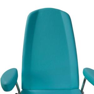 POLTRONA MULTIFUNZIONE PER PRELIEVI (BLU - LARGHEZZA 60 cm) Con ruote – 3 sezioni – 4 Motori - Trendelenburg fino a 15° - CON POGGIA TESTA - H seduta: 52 a 92 cm - IMBOTTITURA IN POLIURETANO ALTA 5 cm - RIVESTIMENTO IN SIMILPELLE LAVABILE AUTOESTINGUENTE