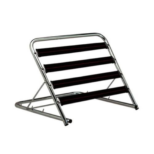 REGGICUSCINO REGOLABILE IN 6 POSIZIONI - MISURE 63x44 cm - STRUTTURA IN ACCIAIO CROMATO