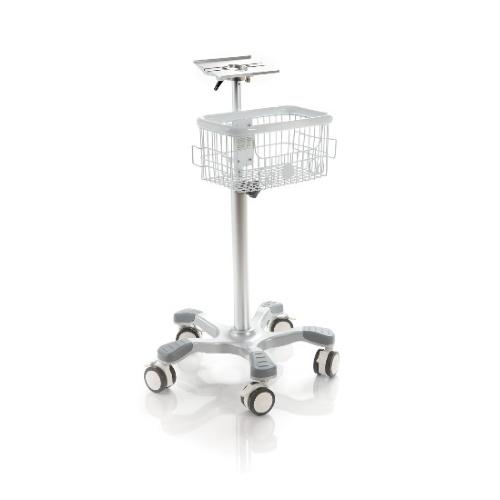 CARRELLO IN ALLUMINIO SENZA ASTA PORTACAVI CON BASE DI FISSAGGIO - DOPPIO CESTELLO