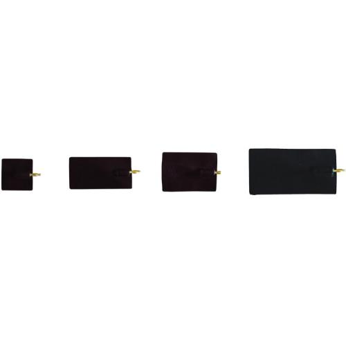 ELETTRODI (80 x 120 mm) CON SPINOTTO MASCHIO (Foro 2 mm) IN SILICONE CONDUTTIVO - 