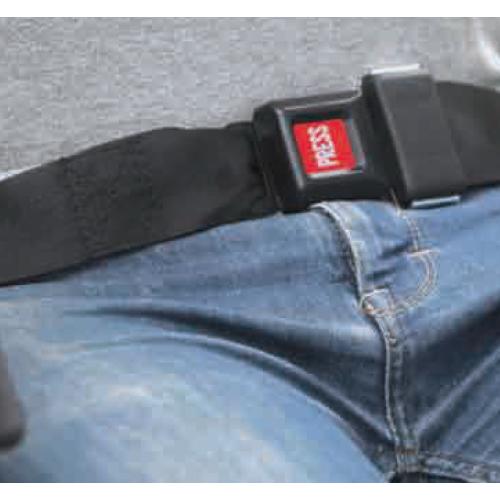 CINTURA DI SICUREZZA TIPO AUTO (80mm x 123cm) FISSAGGIO A CARROZZINA TRAMITE VITI (APERTA) - DI FACILE FISSAGGIO, IN NYLON RESISTENTE - INDICATA PER EVITARE LO SCIVOLAMENTO IN AVANTI DI PAZIENTI SU CARROZZINA O SEDIA COMODA